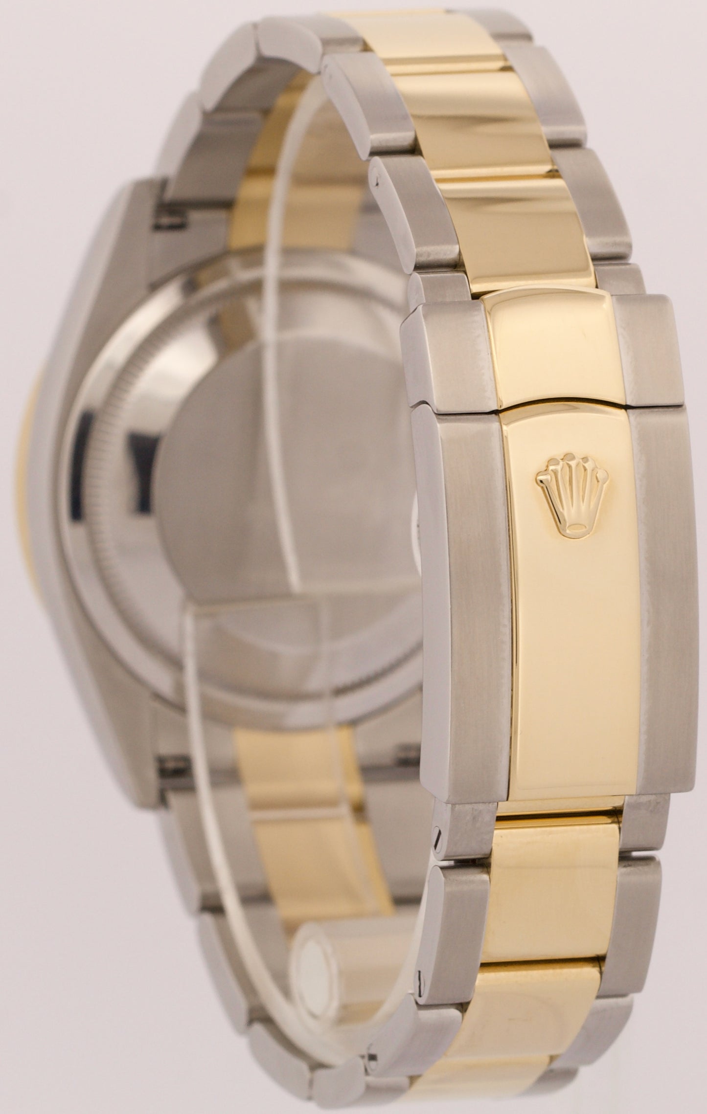 MINT Rolex DateJust WHITE ROMAN DIAMOND 36mm 18K Yellow Gold Oyster Steel 126203