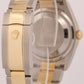 MINT Rolex DateJust WHITE ROMAN DIAMOND 36mm 18K Yellow Gold Oyster Steel 126203