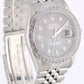 Rolex DateJust 36 Tahitian Mother of Pearl Roman DIAMOND Dial Bezel 16220 Watch
