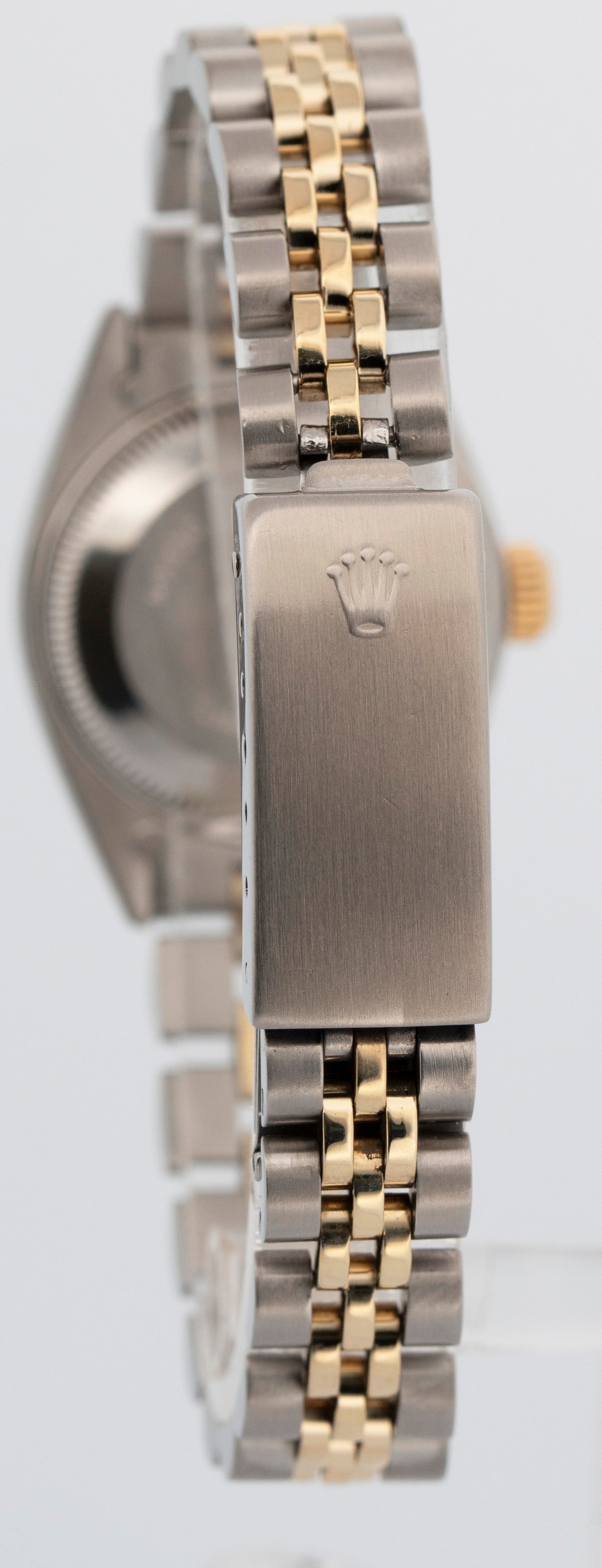 Ladies Rolex DateJust 26mm White DIAMOND Yellow Gold Steel JUBILEE 6917 Watch