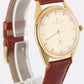 VINTAGE Vacheron Constantin 18k Yellow Gold Silver 33mm 4752 Leather Watch
