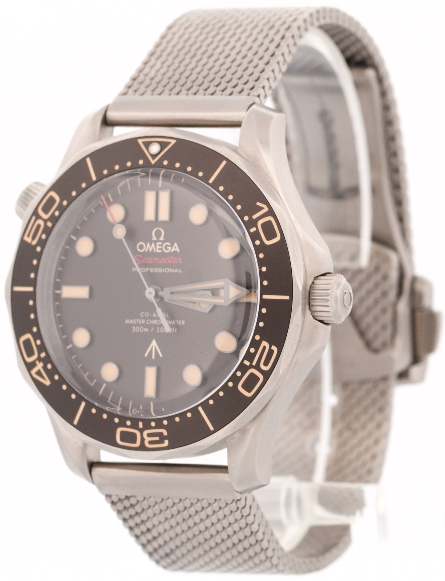 2022 PAPERS Omega Seamaster 007 Bond 42mm Brown TITANIUM 210.92.42.20.01.001 BOX