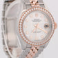 MINT Rolex DateJust FACTORY MOP DIAMOND 28mm Steel JUBILEE 18K Gold 279381RBR