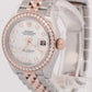 MINT Rolex DateJust FACTORY MOP DIAMOND 28mm Steel JUBILEE 18K Gold 279381RBR