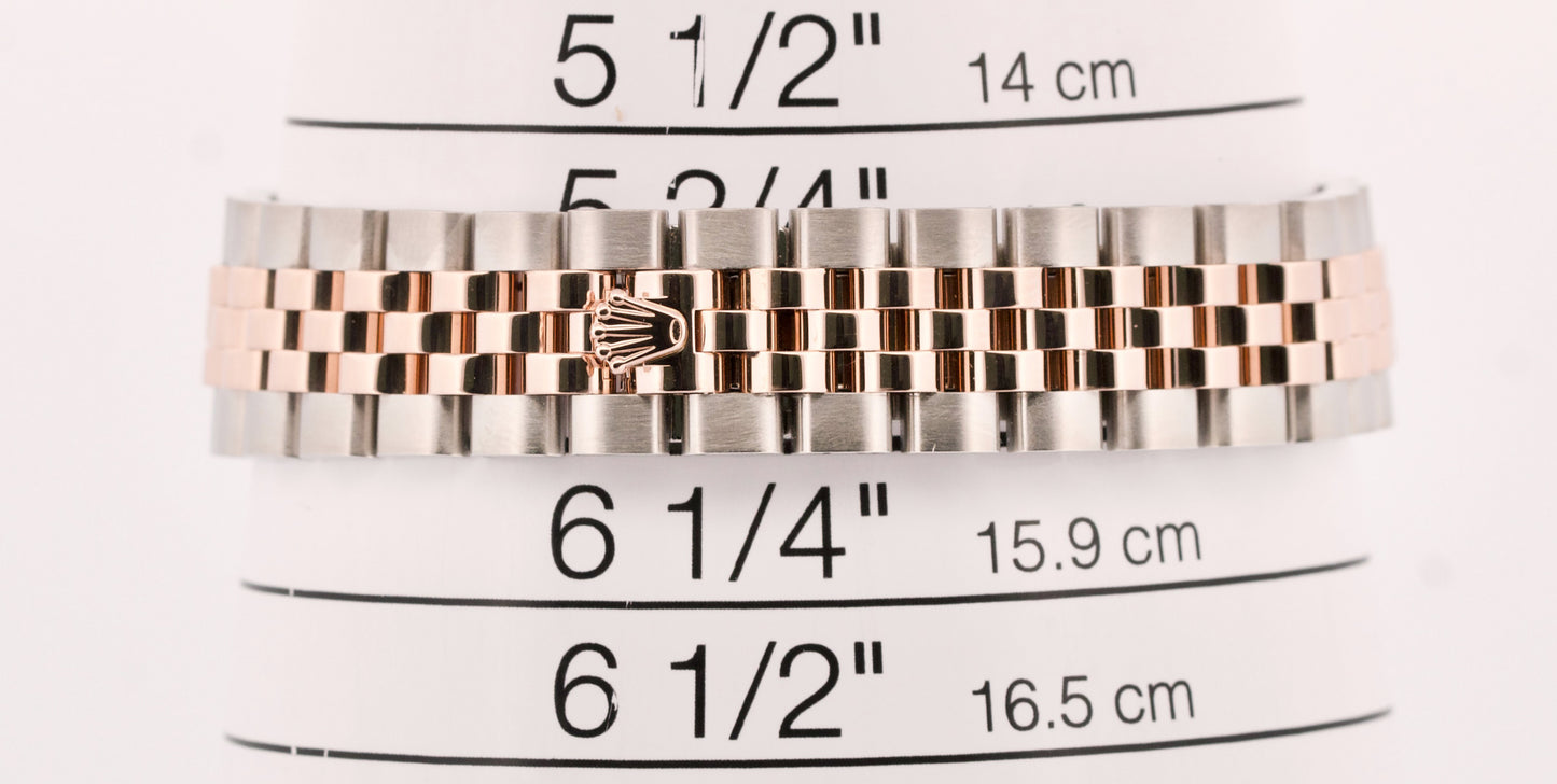 MINT Rolex DateJust FACTORY MOP DIAMOND 28mm Steel JUBILEE 18K Gold 279381RBR