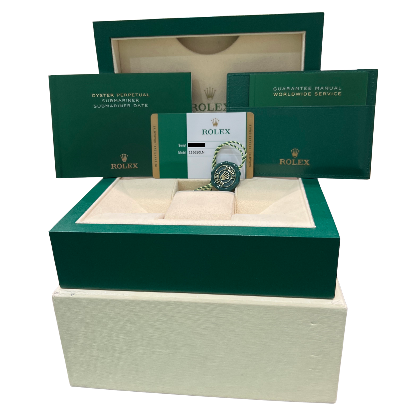 2018 PAPERS Rolex Submariner Date BLACK Stainless Steel 40mm 116610 LN Watch BOX