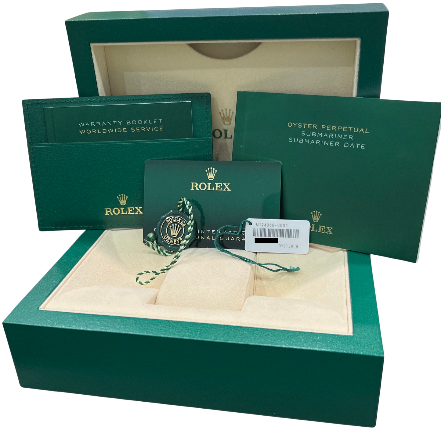 2023 PAPERS Rolex Submariner No-Date BLACK Steel 41mm 124060 LN Watch BOX