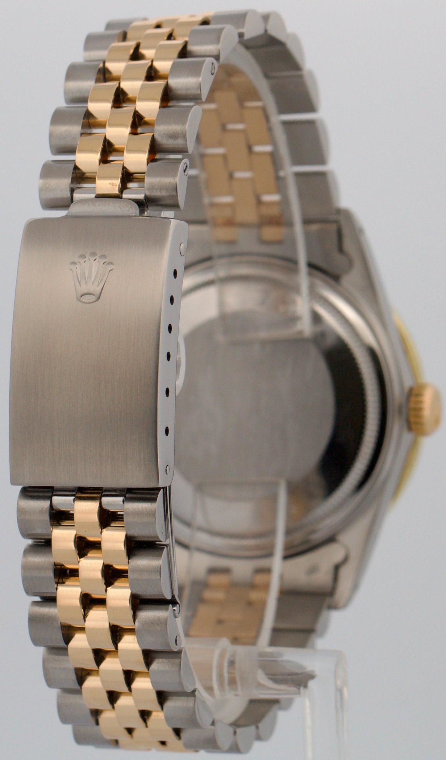 Rolex DateJust 36mm CHAMPAGNE DIAMOND Two-Tone 18K Yellow Gold JUBILEE 16013