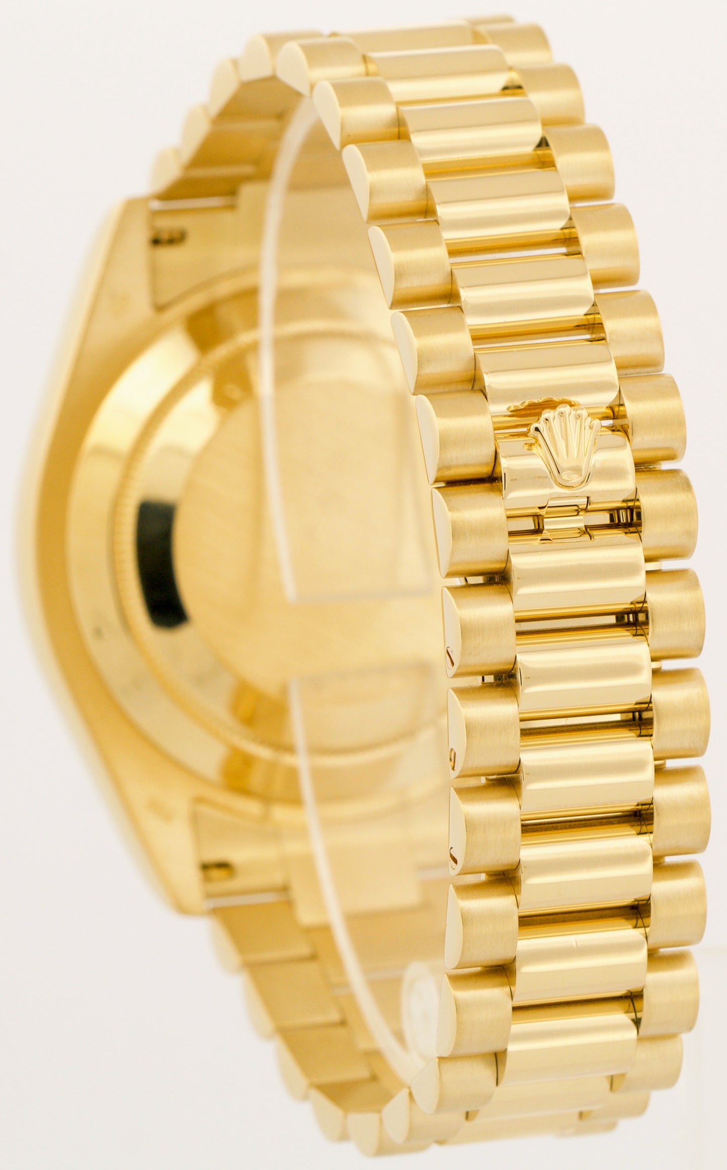 MINT Rolex Day-Date II President 41mm WHITE ROMAN 18K Yellow Gold 218238 BOX
