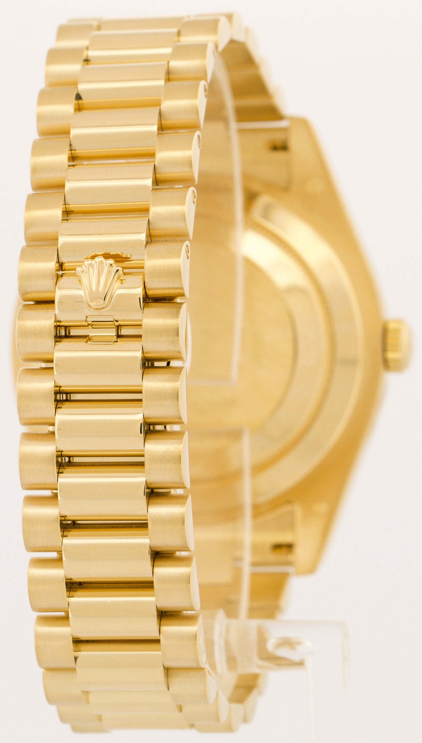 MINT Rolex Day-Date II President 41mm WHITE ROMAN 18K Yellow Gold 218238 BOX