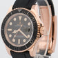 Rolex Yacht-Master BLACK 18K Rose Gold OYSTERFLEX Rubber Everose 40mm 116655