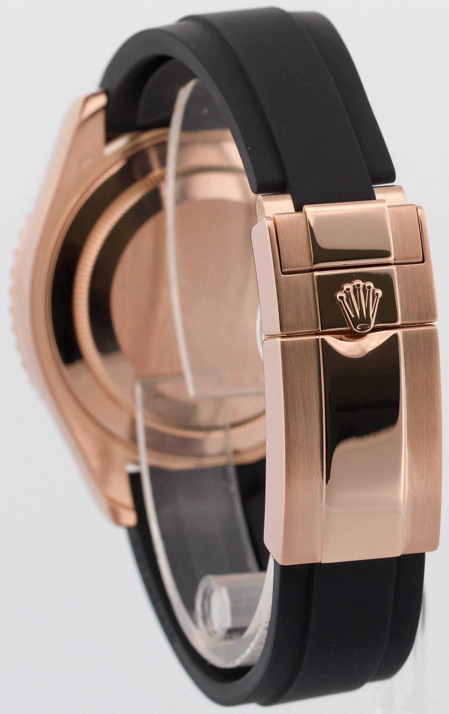 Rolex Yacht-Master BLACK 18K Rose Gold OYSTERFLEX Rubber Everose 40mm 116655