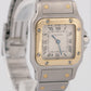 Ladies Cartier Santos Galbee IVORY ROMAN Quartz 24mm Two-Tone 18K Watch 1057930
