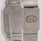 Ladies Cartier Santos Galbee IVORY ROMAN Quartz 24mm Two-Tone 18K Watch 1057930