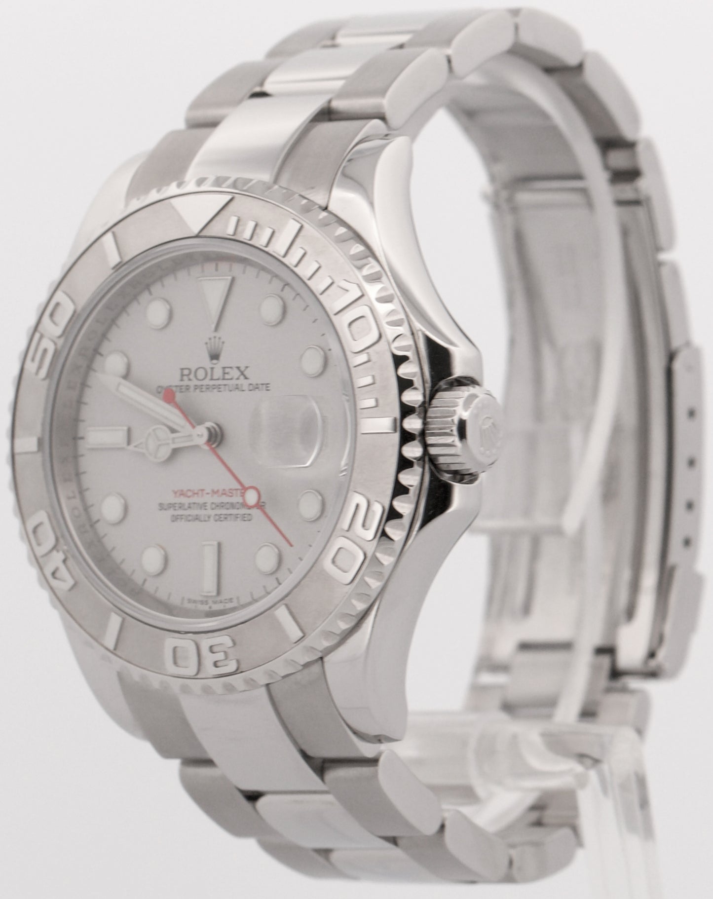 Rolex Yacht-Master PLATINUM Stainless Steel REHAUT 40mm Oyster YM1 Watch 16622