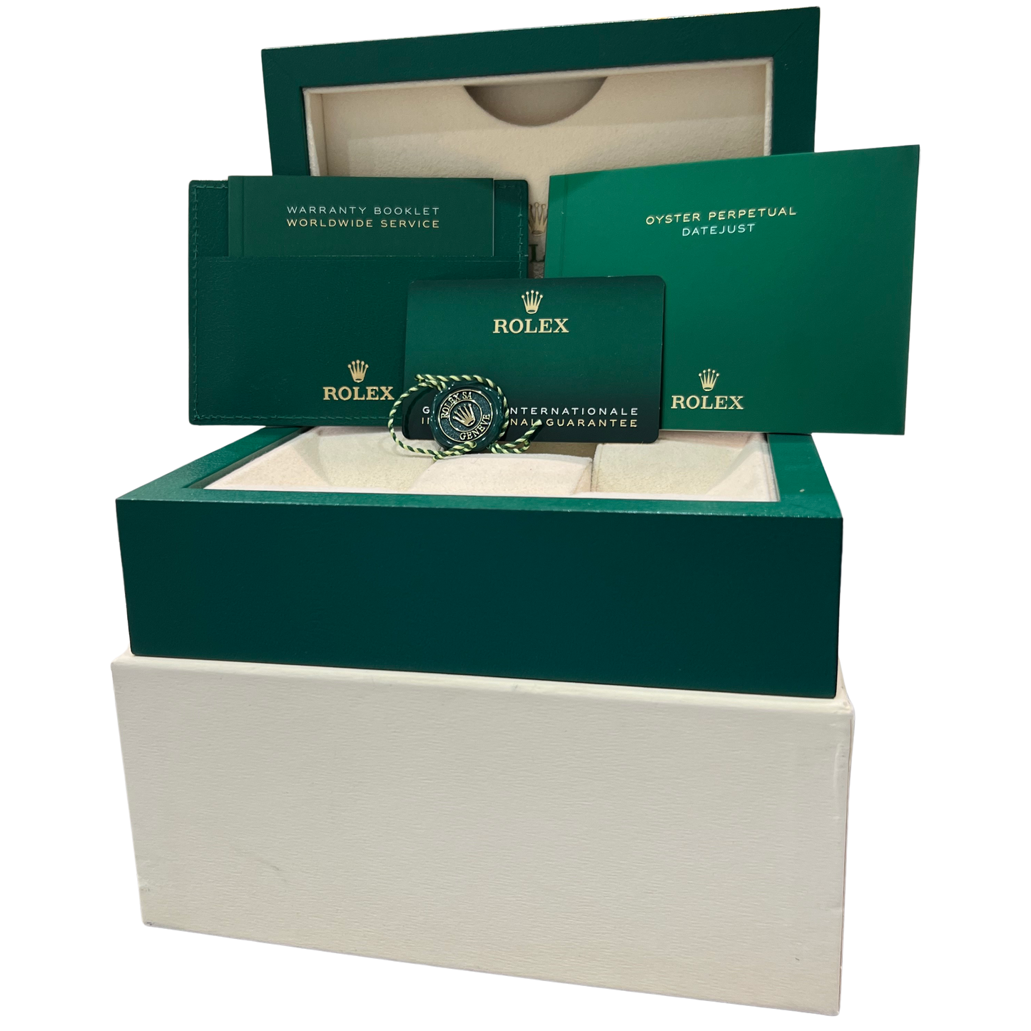 2021 PAPERS Rolex DateJust 41 WHITE Stainless Steel 41mm 126300 Watch BOX
