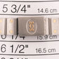 Ladies Cartier Santos Galbee IVORY ROMAN Quartz 24mm Two-Tone 18K Watch 1057930