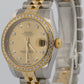 Rolex DateJust FACTORY CHAMPAGNE DIAMOND 31mm 18K Gold SUPER JUBILEE 178383