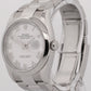 Rolex DateJust 36mm WHITE ROMAN Stainless Steel SMOOTH Oyster 126200 Watch
