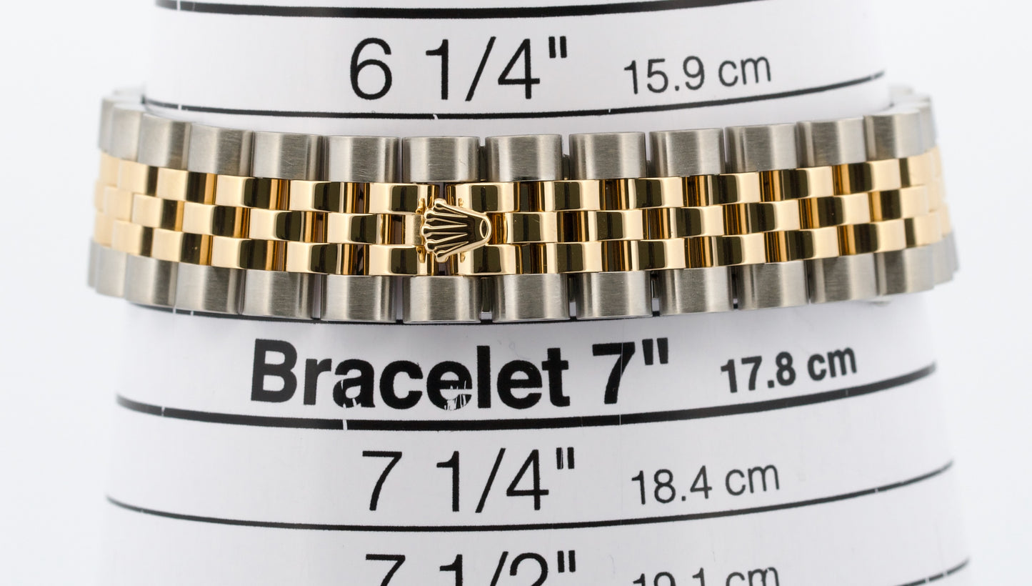 Rolex DateJust FACTORY CHAMPAGNE DIAMOND 31mm 18K Gold SUPER JUBILEE 178383