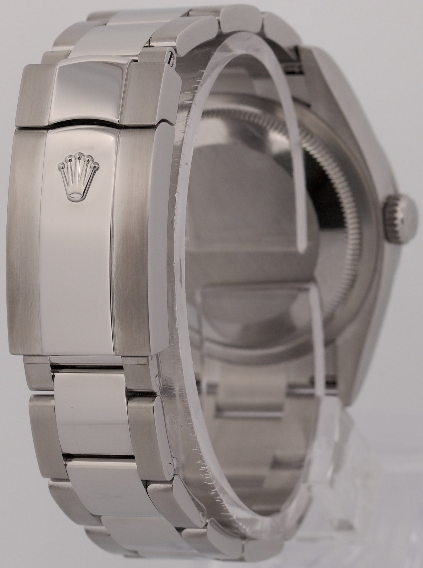 Rolex DateJust 36mm WHITE ROMAN Stainless Steel SMOOTH Oyster 126200 Watch