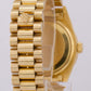 VINTAGE 1979 Rolex Day-Date President CHAMPAGNE DIAMOND 36mm 18K Gold 1803 Watch