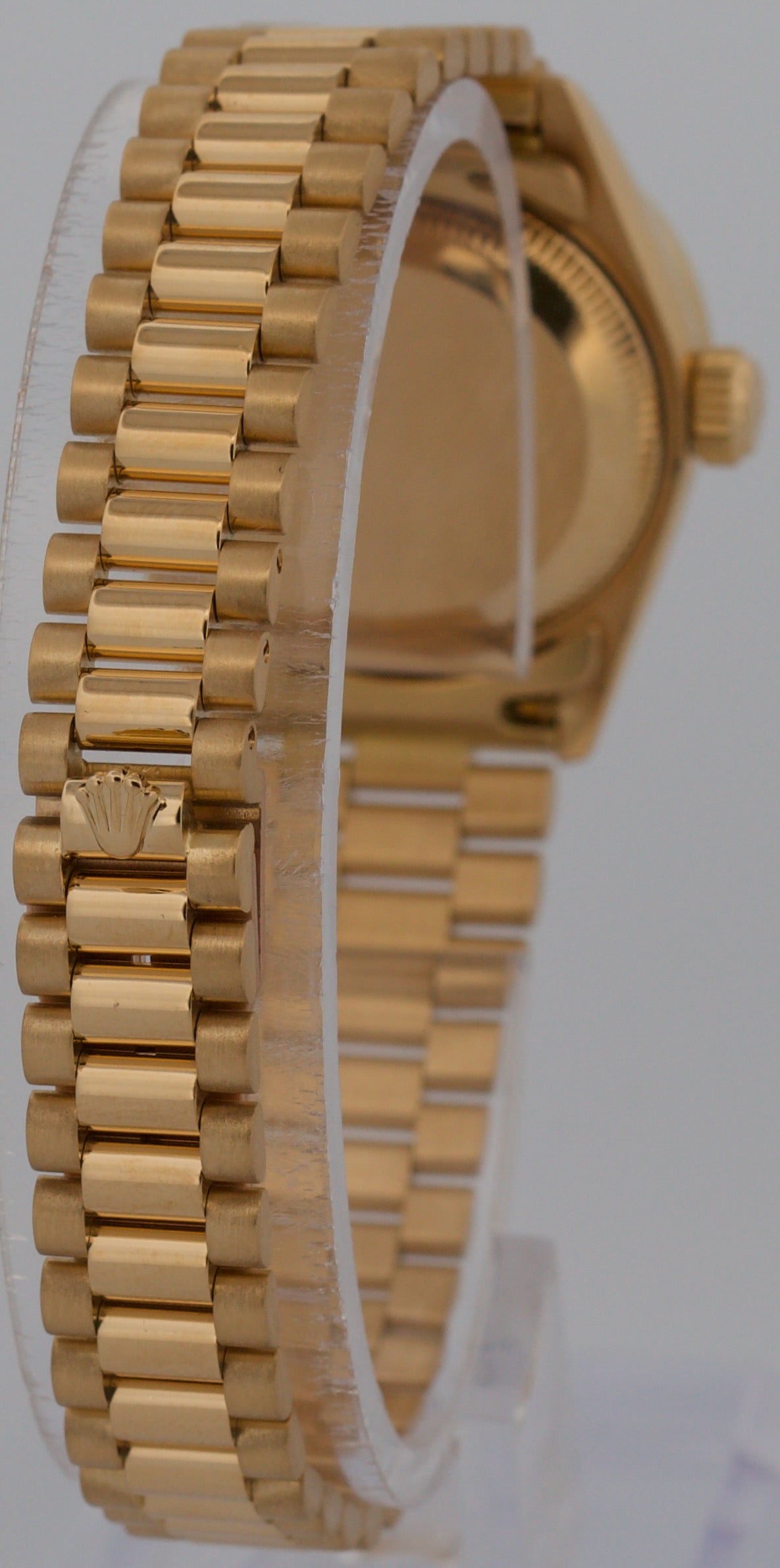 Ladies 1995 Rolex DateJust President BLUE DIAMOND 18K Yellow Gold 26mm 69178