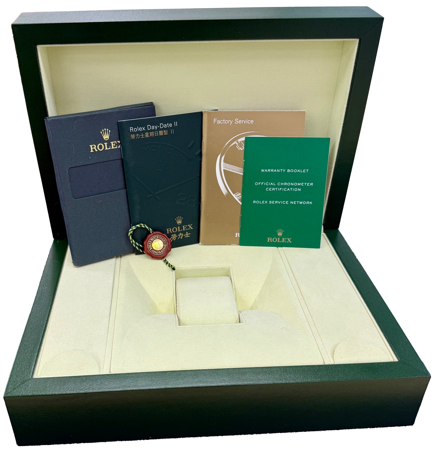 Rolex Day-Date Presidential GLACIER BLUE 41mm Roman Platinum 218206 Watch BOX