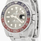 STICKERED Rolex GMT-Master II PEPSI 18K White Gold BLACK Watch 116719 BLRO BOX
