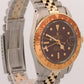 1970 Rolex GMT-Master BROWN 18K Gold Steel NIPPLE Root-Beer JUBILEE 40mm 1675