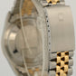 Rolex DateJust 36mm BLACK Two-Tone 18K Yellow Gold Steel Fluted JUBILEE 16233