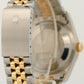 Rolex DateJust 36mm BLACK Two-Tone 18K Yellow Gold Steel Fluted JUBILEE 16233