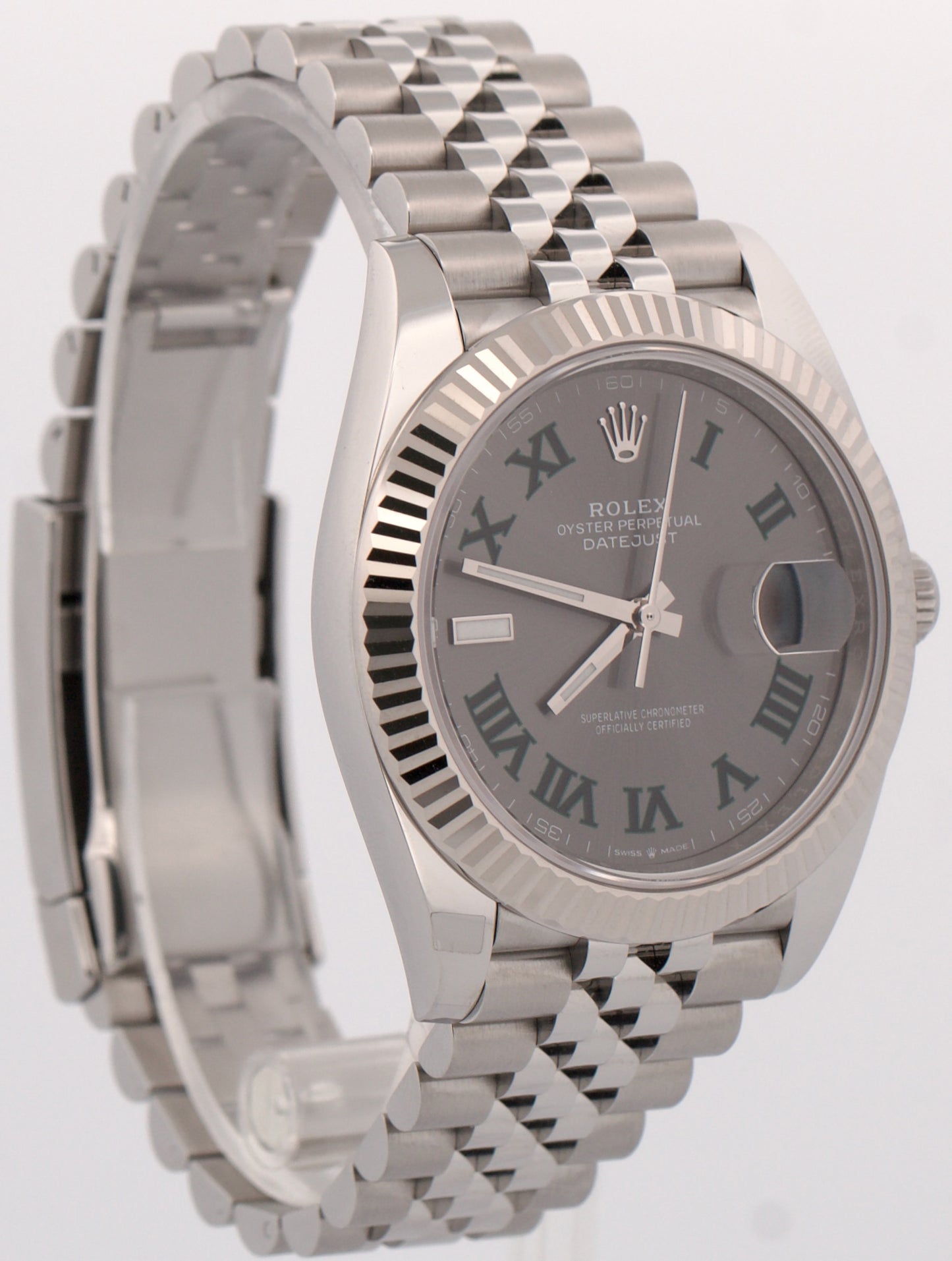 NEW MAY 2026 PAPERS Rolex DateJust 41mm WIMBLEDON Steel JUBILEE 18K 126334 BOX