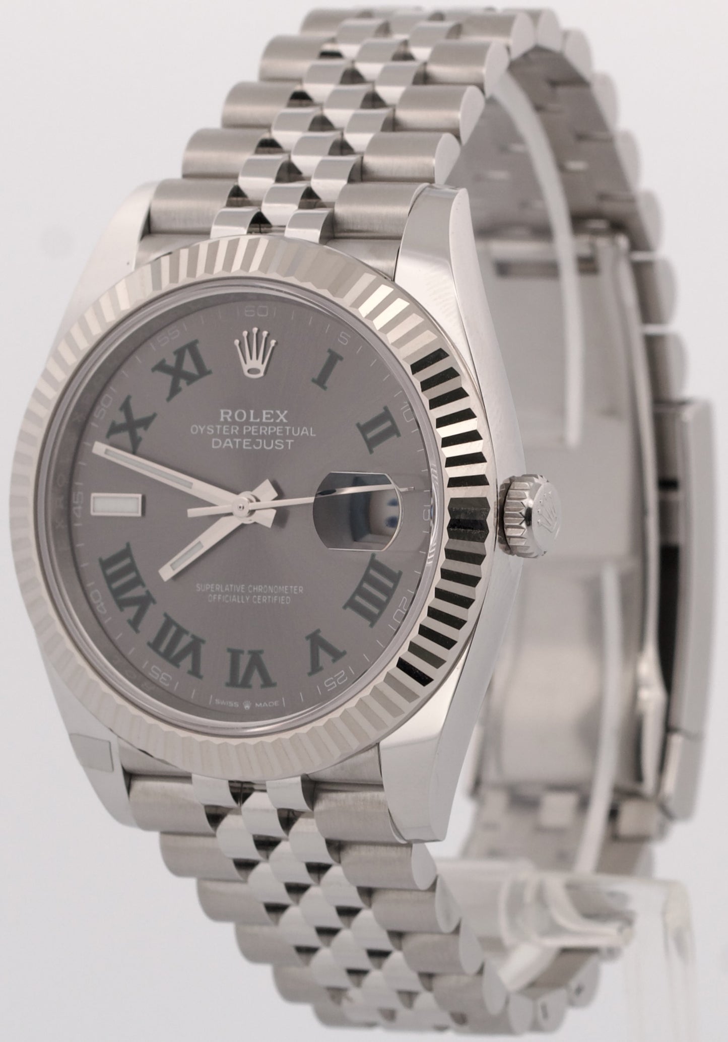 NEW MAY 2026 PAPERS Rolex DateJust 41mm WIMBLEDON Steel JUBILEE 18K 126334 BOX