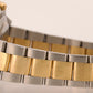 UNPOLISHED Rolex Submariner Date 40mm BLUE 18K Yellow Gold Steel NO-HOLES 16613