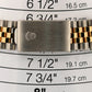 Rolex DateJust 36mm BLACK Two-Tone 18K Yellow Gold Steel Fluted JUBILEE 16233