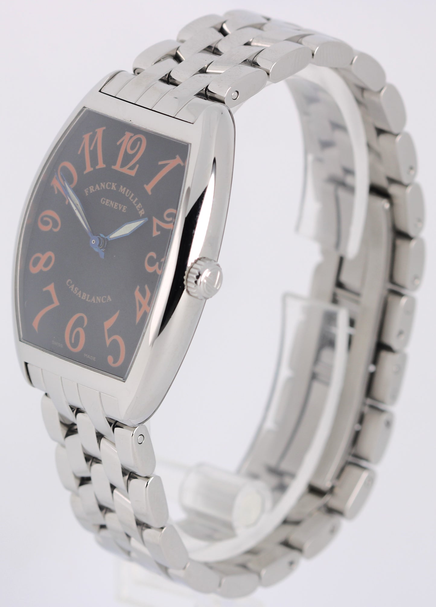 Franck Muller Casablanca Sahara Stainless Steel Black Orange 31mm 2852 Watch