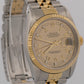 1989 Rolex DateJust 36mm FACTORY HOUNDSTOOTH DIAMOND 18K Steel JUBILEE 16233
