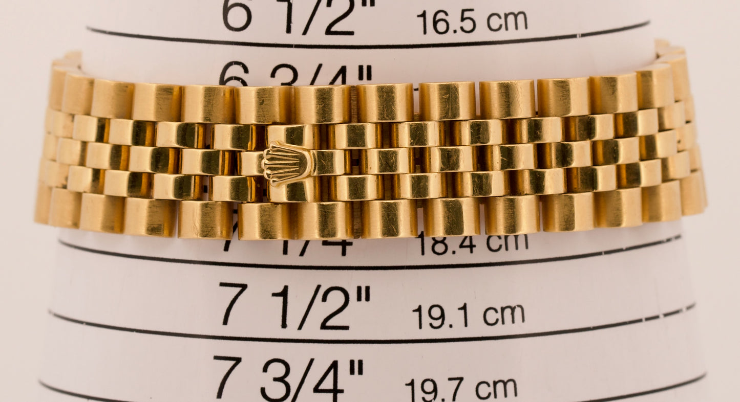 2021 RSC PAPERS Rolex DateJust 36mm CHAMPAGNE 18K Yellow Gold JUBILEE 16238 BOX