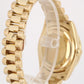 Rolex Day-Date PRESIDENT 18k Yellow Gold Black 36mm DIAMOND Bezel 118205 Watch