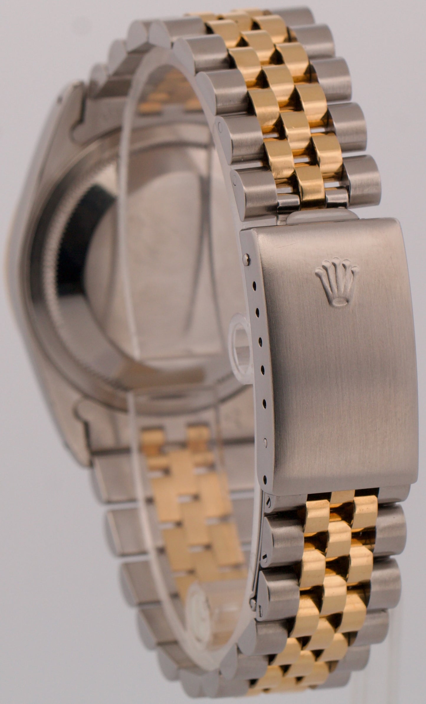 1989 Rolex DateJust 36mm FACTORY HOUNDSTOOTH DIAMOND 18K Steel JUBILEE 16233