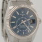 MINT Rolex Sky-Dweller BLUE Steel 18K White Gold 42mm OYSTER 326934 BOX