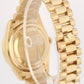 Rolex Day-Date PRESIDENT 18k Yellow Gold Black 36mm DIAMOND Bezel 118205 Watch