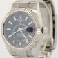 MINT Rolex Sky-Dweller BLUE Steel 18K White Gold 42mm OYSTER 326934 BOX