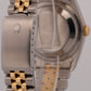 1989 Rolex DateJust 36mm FACTORY HOUNDSTOOTH DIAMOND 18K Steel JUBILEE 16233