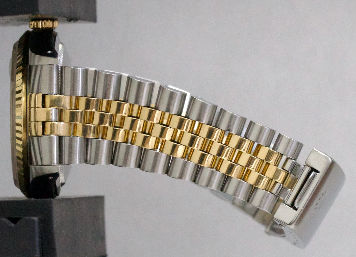 1989 Rolex DateJust 36mm FACTORY HOUNDSTOOTH DIAMOND 18K Steel JUBILEE 16233