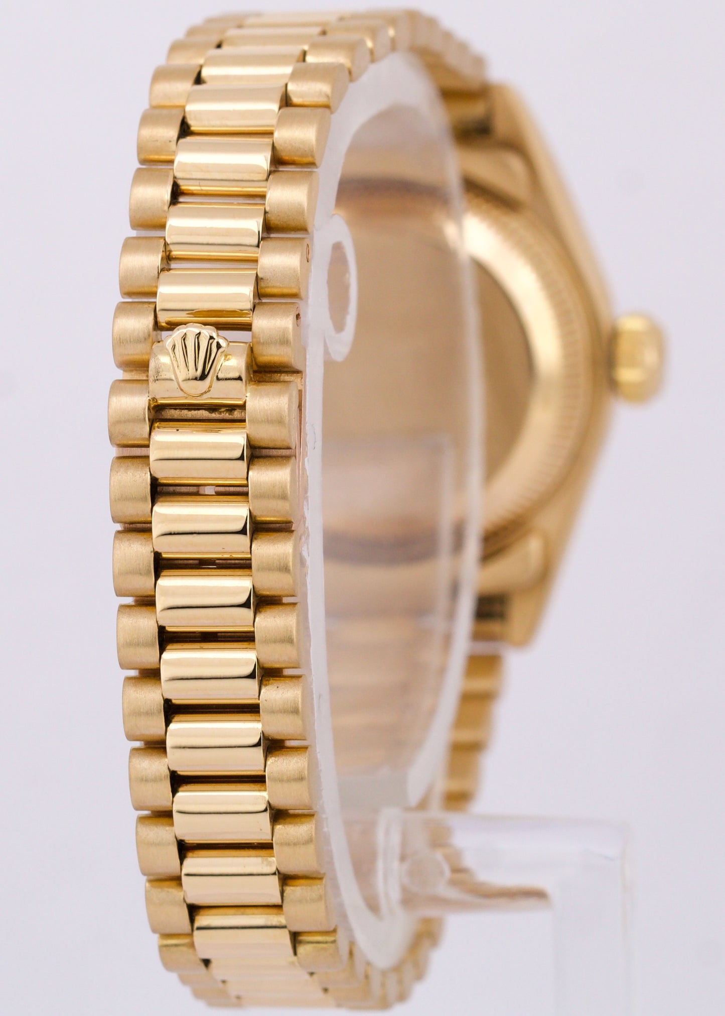 1986 Ladies Rolex DateJust President 26mm SILVER 18K Yellow Gold Watch 69178