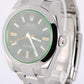 Rolex Milgauss Stainless Steel Green Crystal Black 40mm 116400 Watch