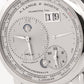 A. Lange & Sohne 1 Time Zone SILVER 950 Platinum Leather Manual 41.9mm 116.025
