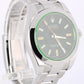 Rolex Milgauss Stainless Steel Green Crystal Black 40mm 116400 Watch